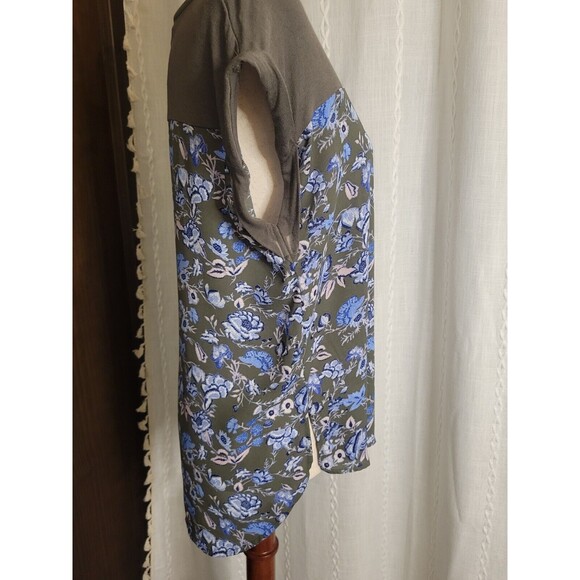 Hippie Rose Floral Top Short Sleeve Lightweight Medium - Picture 4 of 8